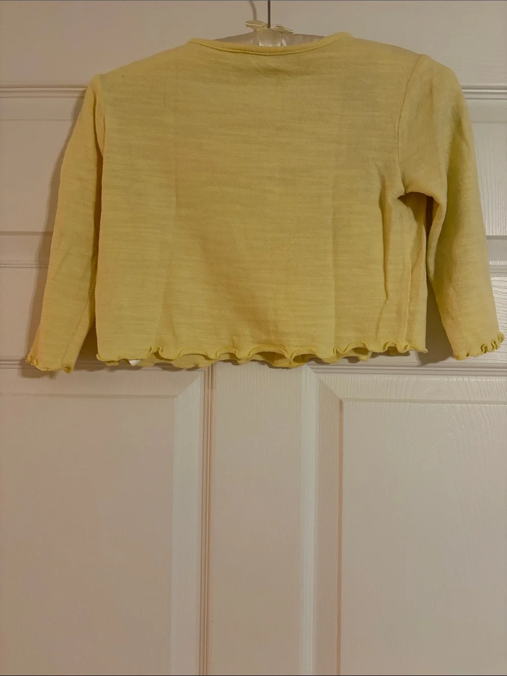 Old Navy Toddler Girls Lettuce-Edge Button-Front Cardigan